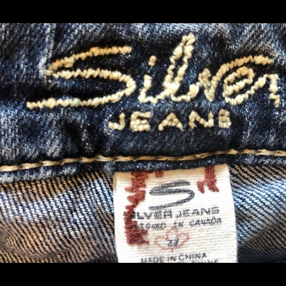 Silver Santorini Capri Stretch Jeans 28 - Picture 6 of 6
